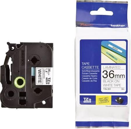 CINTA NEGRO/BLANCO 36MMX8M TZE261 - BROTHER